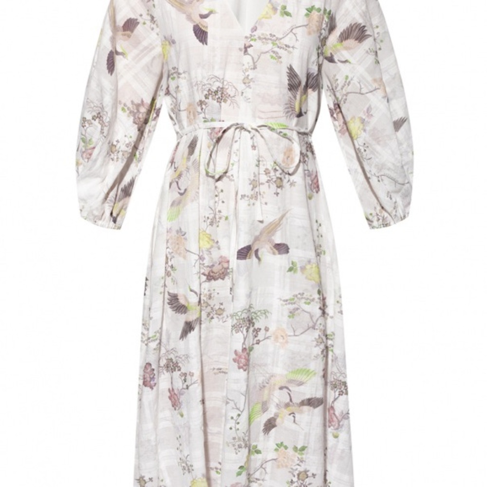 🕊️ALL SAINTS🕊️ US 6 Floral White Dress - Picture 5 of 11